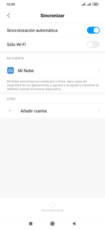 Pulsa Añadir cuenta.