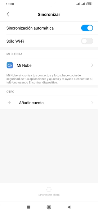 Pulsa Añadir cuenta.