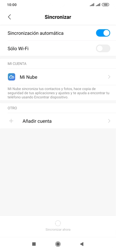 Pulsa Añadir cuenta.