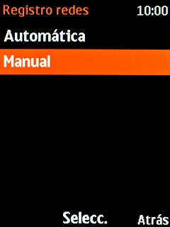 Si quieres elegir la red de forma automática, selecciona Automática.