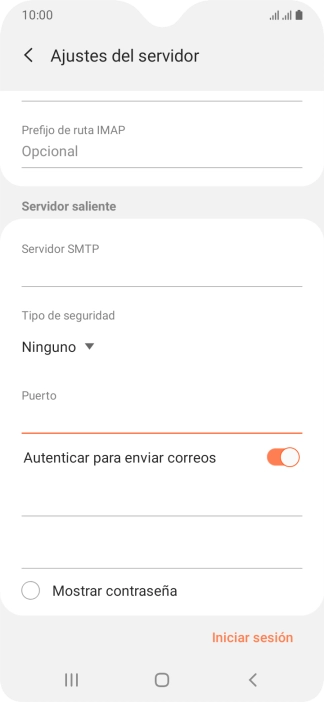 Pulsa el indicador junto a 