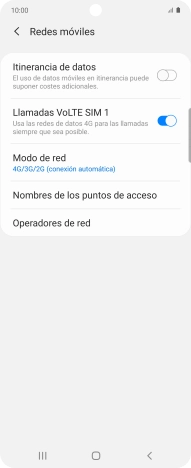 Pulsa Nombres de los puntos de acceso.