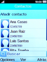 Pulsa la tecla de selección izquierda.