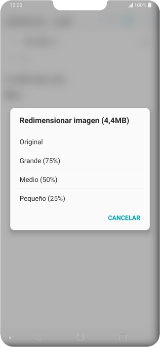 Pulsa el ajuste deseado.