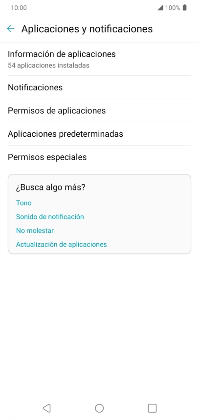 Pulsa Información de aplicaciones.
