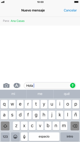 Pulsa el icono de enviar.