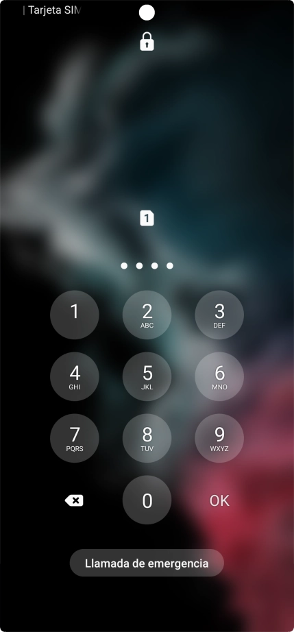 Si lo solicita el teléfono, introduce el código PIN y pulsa OK.