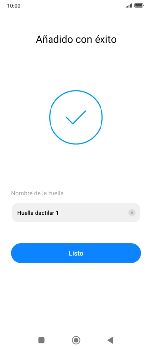 Pulsa Listo.