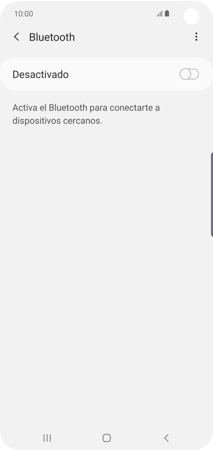 Pulsa el indicador para activar la función.