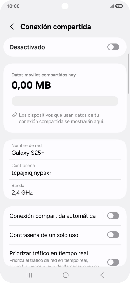 Pulsa Nombre de red.