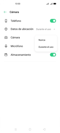 Pulsa el ajuste deseado.