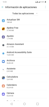Pulsa la app deseada.