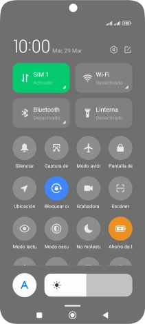 Pulsa la tecla de inicio para terminar y regresar a la pantalla de inicio.