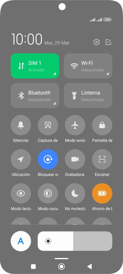 Pulsa la tecla de inicio para terminar y regresar a la pantalla de inicio.