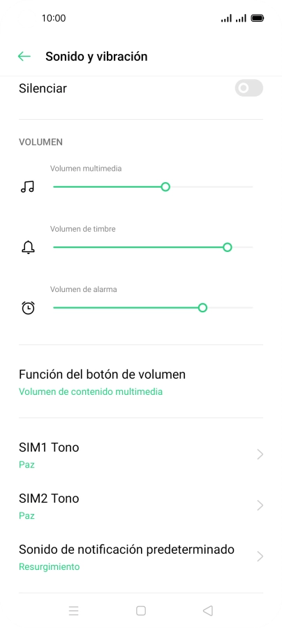 Pulsa ‹SIM› Tono.