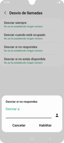 Introduce +34600132000 y pulsa Habilitar.
