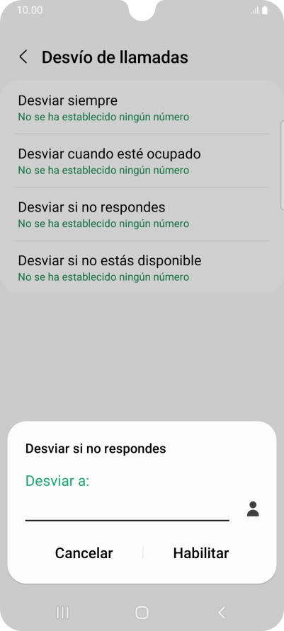 Introduce +34600132000 y pulsa Habilitar.