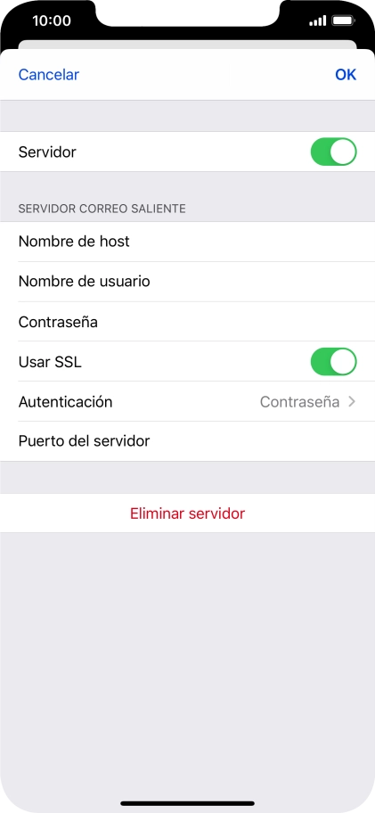 Pulsa el indicador junto a 