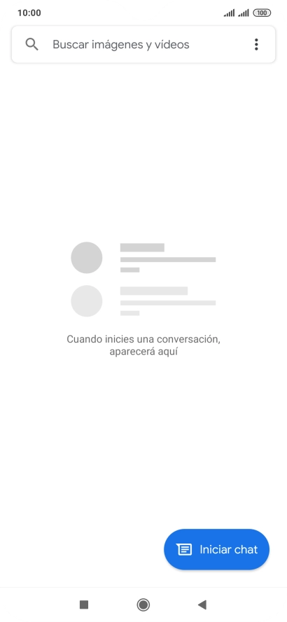 Pulsa Iniciar chat.