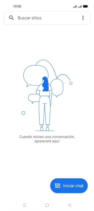 Pulsa Iniciar chat.