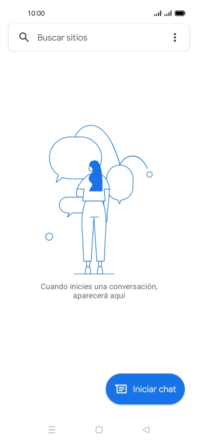 Pulsa Iniciar chat.