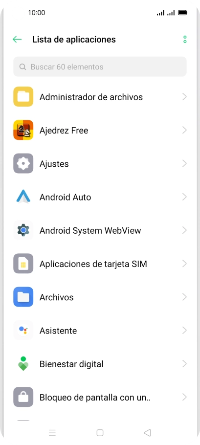 Pulsa la app deseada.