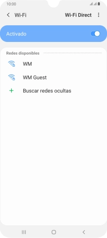 Pulsa la red wifi deseada.