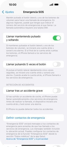 Pulsa el indicador junto a 