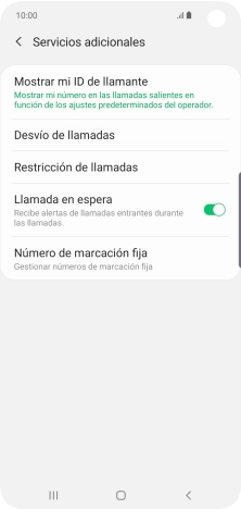 Pulsa Número de marcación fija.