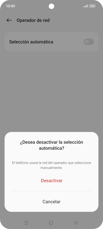 Pulsa Desactivar.