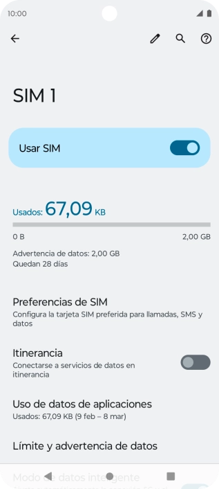 Pulsa el indicador junto a 