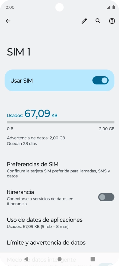 Pulsa el indicador junto a 