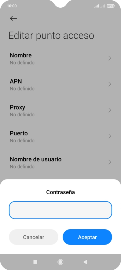 Introduce wap125 y pulsa Aceptar.