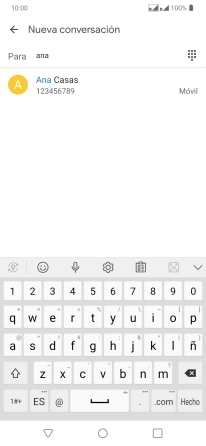 Pulsa el contacto deseado.