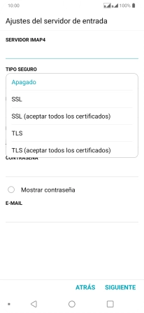 Pulsa Apagado para desactivar la función.