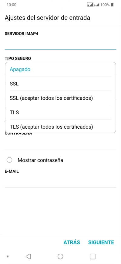Pulsa Apagado para desactivar la función.
