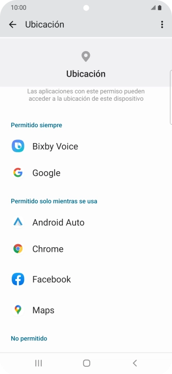 Pulsa la app deseada.