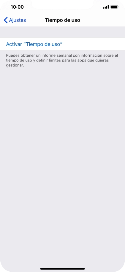 Desliza el dedo hacia arriba desde la parte inferior de la pantalla para terminar y volver a la pantalla de inicio.
