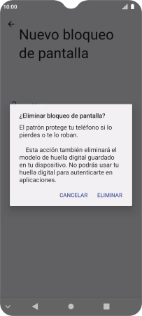 Pulsa ELIMINAR.