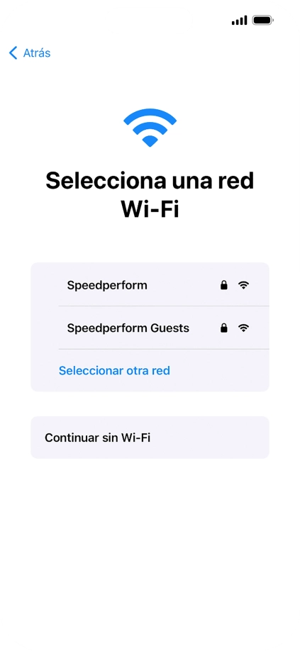 Pulsa la red wifi deseada.