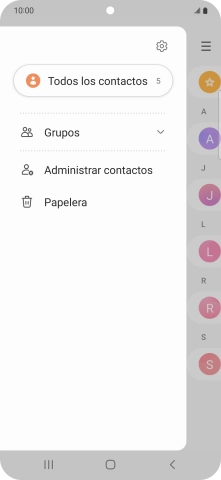 Pulsa Administrar contactos.