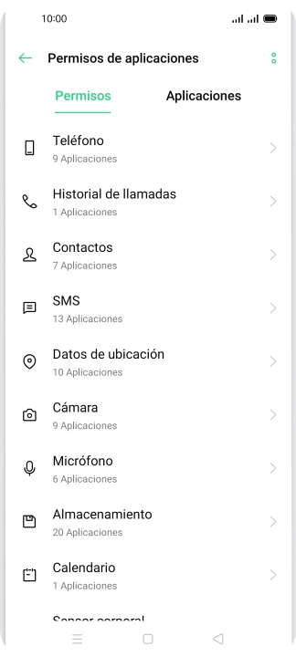 Pulsa Aplicaciones.