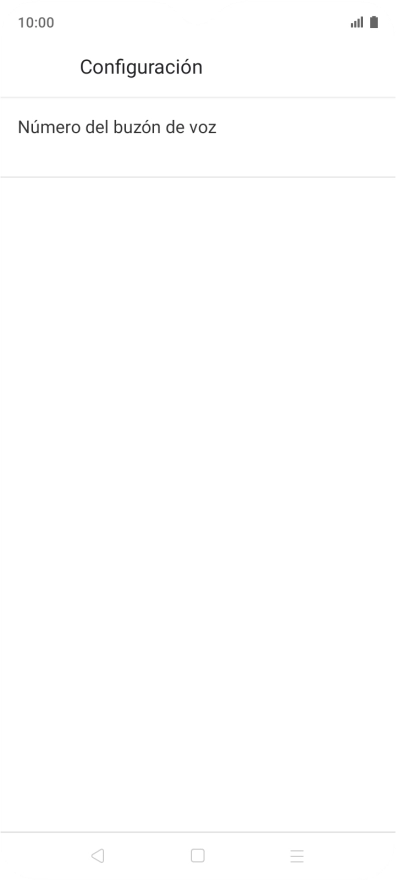 Pulsa Número del buzón de voz.