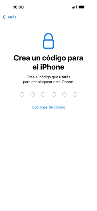 Pulsa Opciones de código.