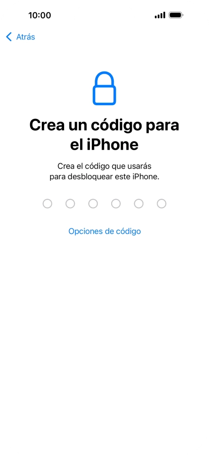 Pulsa Opciones de código.