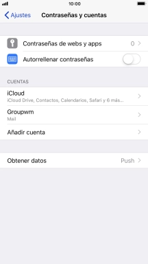 Pulsa el nombre de la cuenta de correo electrónico que acabas de crear.