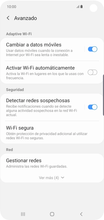 Pulsa el indicador junto a 