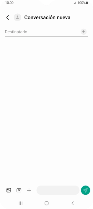 Pulsa en el campo de búsqueda e introduce las primeras letras del nombre del destinatario deseado.