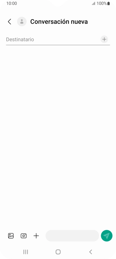 Pulsa en el campo de búsqueda e introduce las primeras letras del nombre del destinatario deseado.