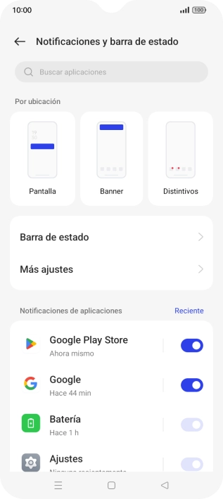 Pulsa la lista desplegable junto a 